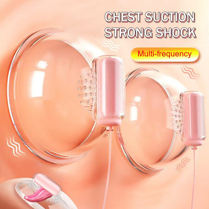 4-in-1 Vibrator, Nipple and Breast Massager, Clitoral Stimulator, Sucker, Female Masturbator, Licking Sex Toy for Women