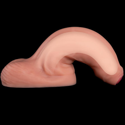 Huge Thick Uncut Dildo. 10 inch Realistic Uncircumcised Dildos with Double Density Silicone. XXL Dildo Giant Penis Foreskin Dildo Adult Sex Toy for Experienced Women Men Couple Anal Play