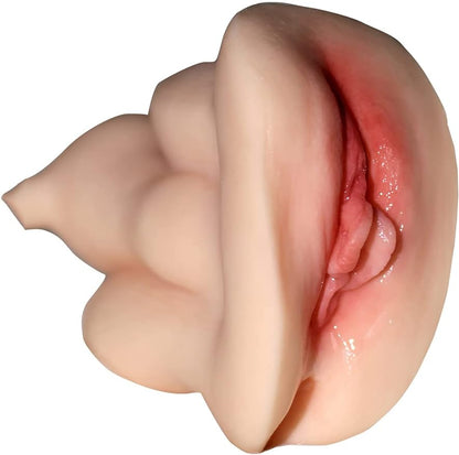 Vibrating Womb Masturbator. Male Masturbators, Pocket Pussy Realistic Stroker, Lifelike Vaginal Oral Sex Toys for Male Masturbation