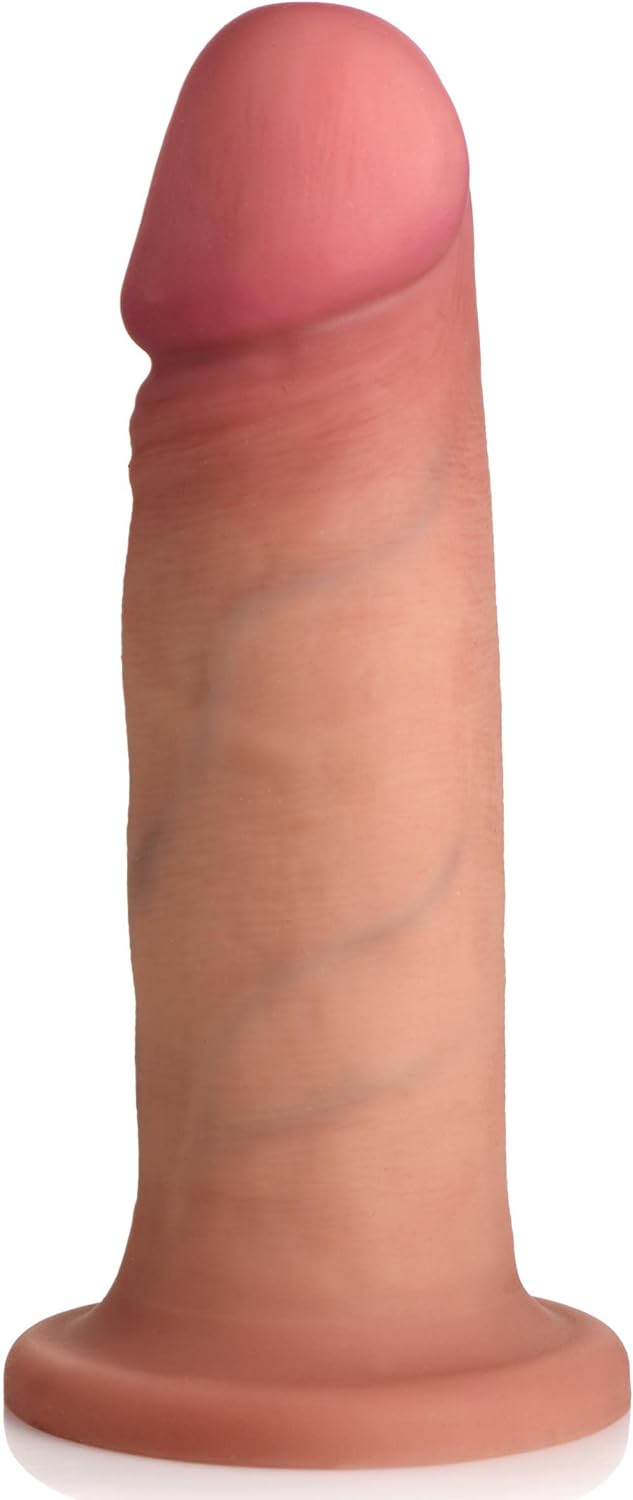 Jock 6 Dual Density Dildo for Men, Women, & Couples. Body Safe Ultra Realistic Premium Silicone Dildo. 1 Realistic Dildo, 6 Inches, Light.