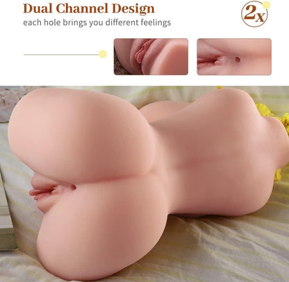 Male Masturbator Sex Doll for Men - Female Sex Dolls with Realistic Big Boobs Pussy Ass. Lifelike Dolls Torso Pocket Pussy Adult Sex Toys for Men's Sex. 6.0 LB Male Masturbators Male Sex Toy for Men