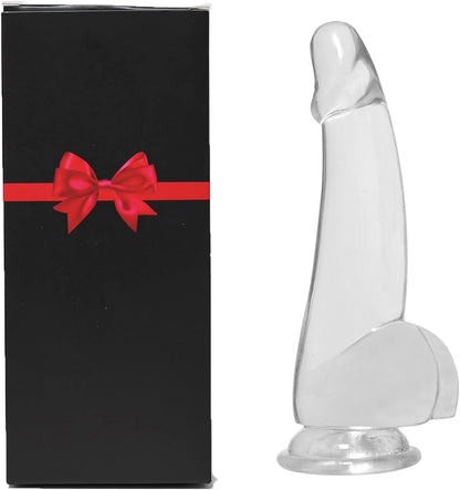 7-Inch Small Anal Dildos with Suction Cup. Soft Butt Plugs for Women and Men. G-spot.