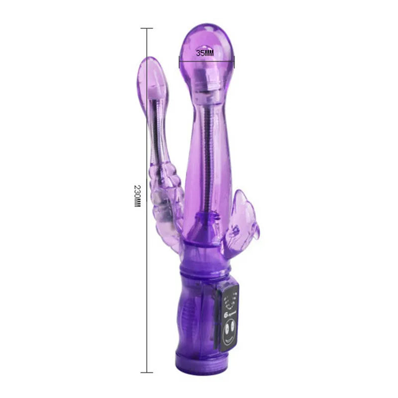 6 Speed Vibration Rabbit Vibrator. Double Vibe Waterproof G-Spot Vibrators. Very Soft Materials Sex Toys. Sex Products