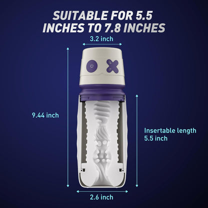 Automatic Male Masturbator. Male Masturbators Cup with 8 Vibrating & Sucking Modes. Pocket Sexual Juguetes Cup. Sucking Pussy Penis Suction Pump Sleeve. Electric Adult Sex Toys for Men Pleasure
