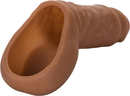 CalExotics Packer Gear STP Packer – Realistic Prosthetic Stand To Pee Strap On Sex - Trans Transitioning FTM Adult Female To Male - Brown