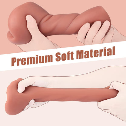 2-in-1 Male Masturbators with 3D Realistic Textured Pocket Pussy and Tight Anus Sex Stroker. Sex Toys. Adult Toy. Men's Blowjob Anal Play.