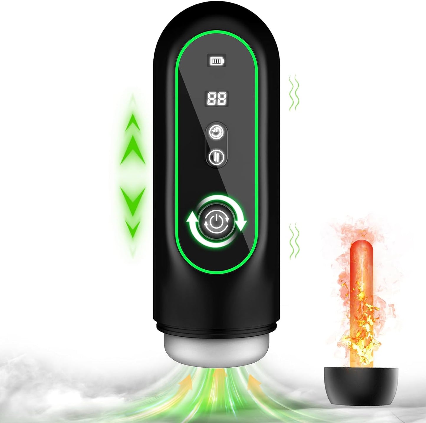 Automatic Male Masturbator Sex Toy for Men. Sucking, High-Speed Thrusting, Vibration, and Heating Masturbation. Electric Pocket Pussy Stroker with LCD Display and Penis Pump. Adult Toy Sex Blowjob Machine