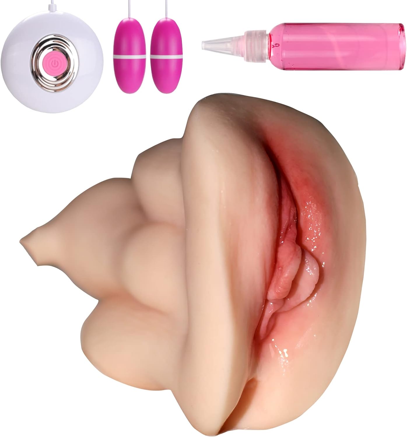 Vibrating Womb Masturbator. Male Masturbators, Pocket Pussy Realistic Stroker, Lifelike Vaginal Oral Sex Toys for Male Masturbation