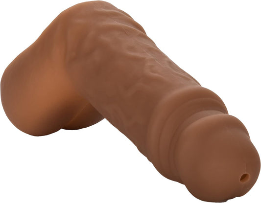 CalExotics Packer Gear STP Packer – Realistic Prosthetic Stand To Pee Strap On Sex - Trans Transitioning FTM Adult Female To Male - Brown