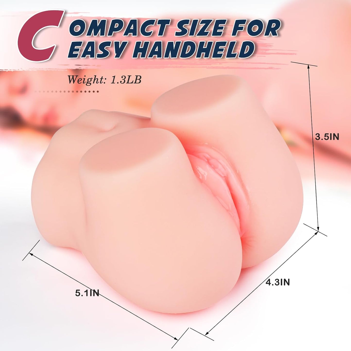 Male Sex Toy Pocket Pussies. Sex Toys for Men Male Masturbator. Portable Female Torso Hip Sex Toy for Men. Adult Toys Sex Doll with Vagina Anal Sex Toys for Men. With 2 Holes for Male Orgasm