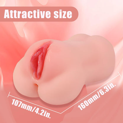 Male Masturbators Pocket Pussy Tight Silicone Blowjob Handsfree Underwear Men's Handheld Pocket Pussy Realistic Textured Pussies Pocket Pussy Silicone Pink A2