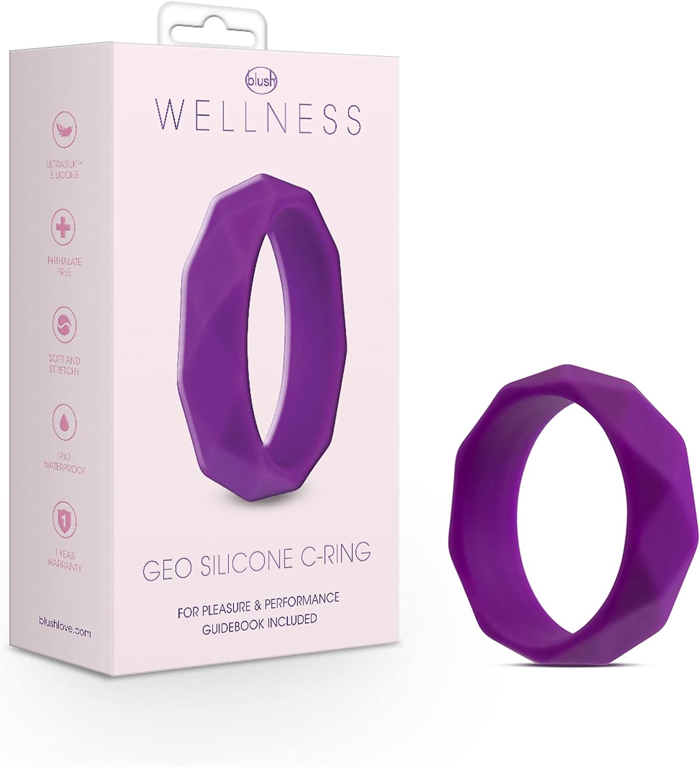 Blush Wellness Dual Sense - Innovative Touch-Sensitive Ultra Soft Silicone Massage Wand - Targets Sore Muscles - 10 Powerful Rumbly Vibration Functions On Both Ends of Massager - IPX7 Waterproof
