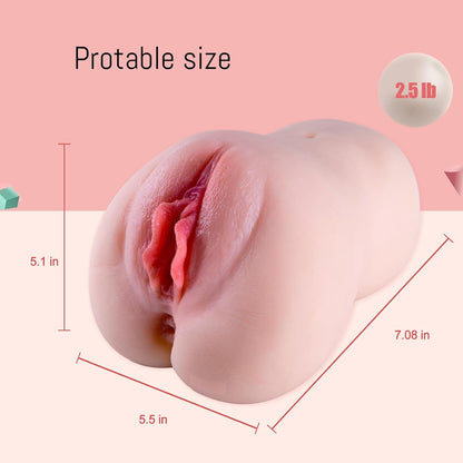 Automatic Male masturbator. 3 Sucking and 7 Vibrating Male Sex Doll. Pocket Pussy with 3D Realistic Pussy, Vagina, and Anus Channels. Anal Play Doll for Men. Male Sex Toys. Adult Toy for Men. Rechargeable