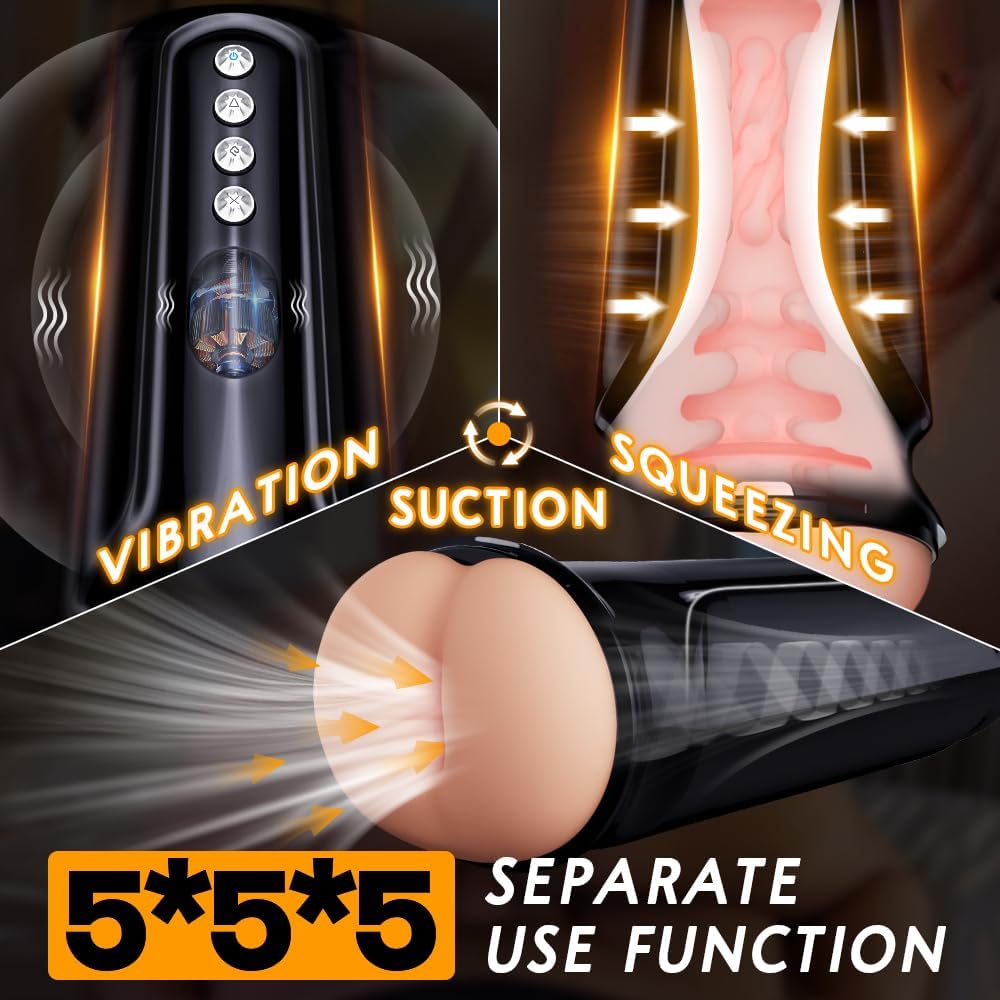 4 in 1 Automatic Male Masturbator Cup with Swing Function. Doggy-Style Sucking Male Stroker with Anal Design. Ulovime Male Anal Sex Toy for Men Masturbation