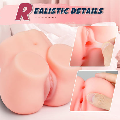 Male Sex Toy Pocket Pussies. Sex Toys for Men Male Masturbator. Portable Female Torso Hip Sex Toy for Men. Adult Toys Sex Doll with Vagina Anal Sex Toys for Men. With 2 Holes for Male Orgasm