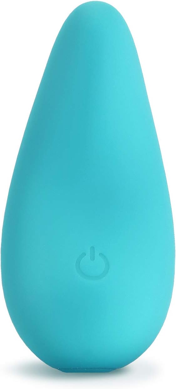 plusOne Mini Vibrator for Women - Made of Body-Safe Silicone. Fully Waterproof. USB Rechargeable - Personal Massager with 10 Vibration Settings. Teal