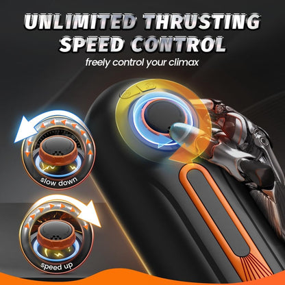 Ulovime Automatic Male Masturbator Cup with Thrusting & Sucking & Vibrating & Heating & Sexy Voice Male Stroker with 3D Realistic Textured Vagina for Penis Stimulation Adult Sex Toys for Men Pleasure