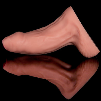Huge Thick Uncut Dildo. 10 inch Realistic Uncircumcised Dildos with Double Density Silicone. XXL Dildo Giant Penis Foreskin Dildo Adult Sex Toy for Experienced Women Men Couple Anal Play