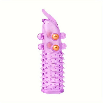 Men's Wolf Teeth Penis Sleeve With Bead.  Accessory For Longer Stronger Erection Ejaculation Delay Pleasure Enhancing. Transparent Elephant Nose Cock Condom For Men Couples