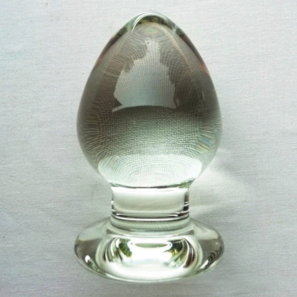 65mm Diameter Smooth Glass Anal Plug G Spot Stimulator Anal Expander Vagina Ball Anus Dilator Sex Toys for Women Glass Butt Plug