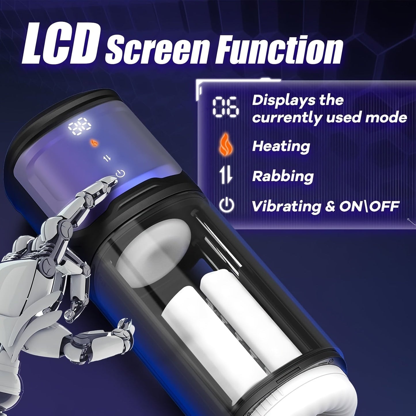 Male Masturbator Sex Toys For Men - Male Sex Toys Rubbing Heating Masturbator For Penis Stimulation. Adult Toys Men's Sex Toy With 6 Rubbing Thrusting & 9 Vibrating & 2 Heating Modes. Pocket Pussy Male
