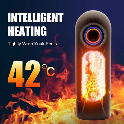 6-in-1 Automatic Suction Vibration Masturbators Male for Men, Realistic Vagina Pussy Blowjob Orgasm Cup Adult Sex Toys