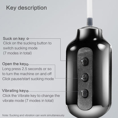 7 Modes Strong Suction Machine Oral Sex Male Masturbator Electric Deep Throat Clip Suction Blowjob Vibrating Pussy Sex Toys for Men