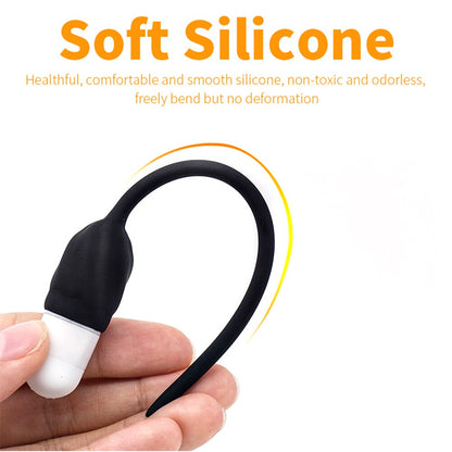 7 Modes Urethral Vibrator Horse Eye Stick Catheter Penis Plug Sex Toy for Men Vibrating Urethral Plug Penis Insert Dilator
