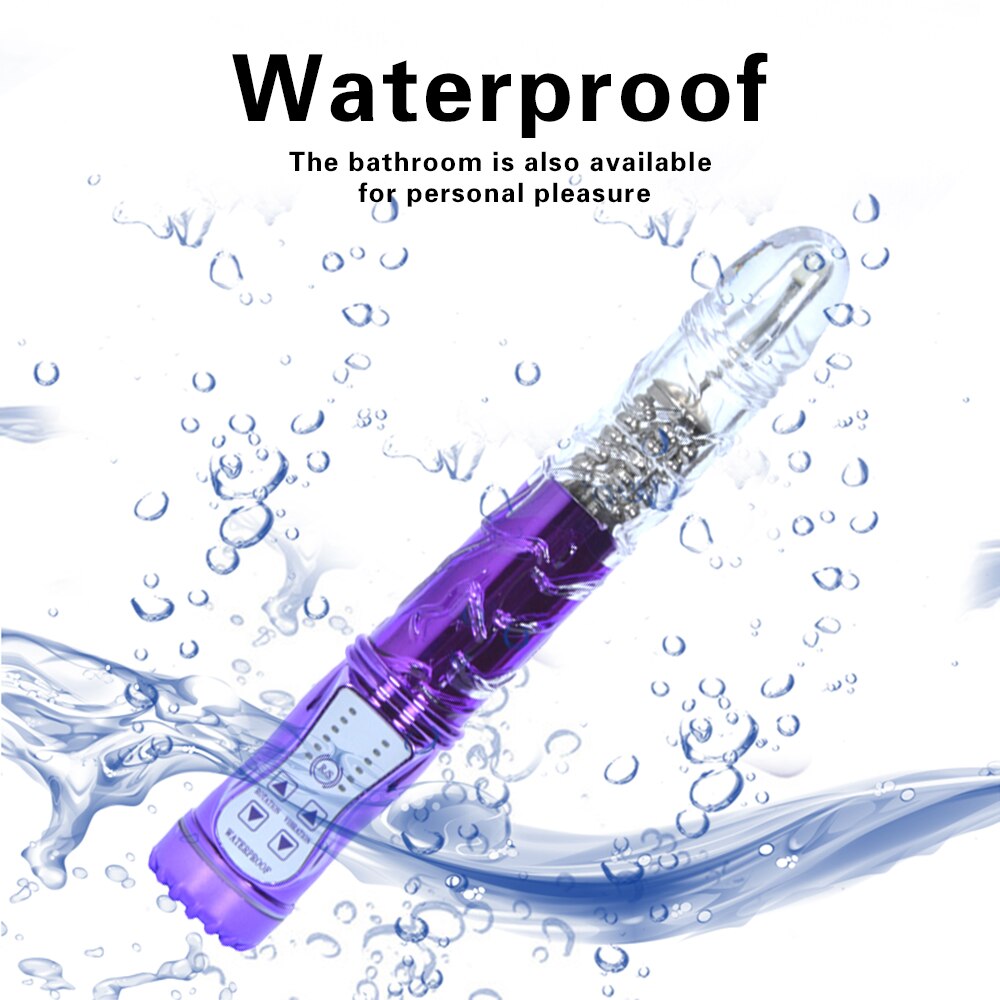 7-Frequency Vibration Female Masturbation Device, Vibrating Swing, Frequency Conversion, Black Overlord AV Rotating Bead Rod