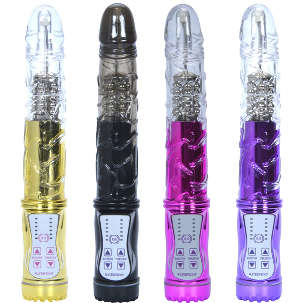 7-Frequency Vibration Female Masturbation Device, Vibrating Swing, Frequency Conversion, Black Overlord AV Rotating Bead Rod