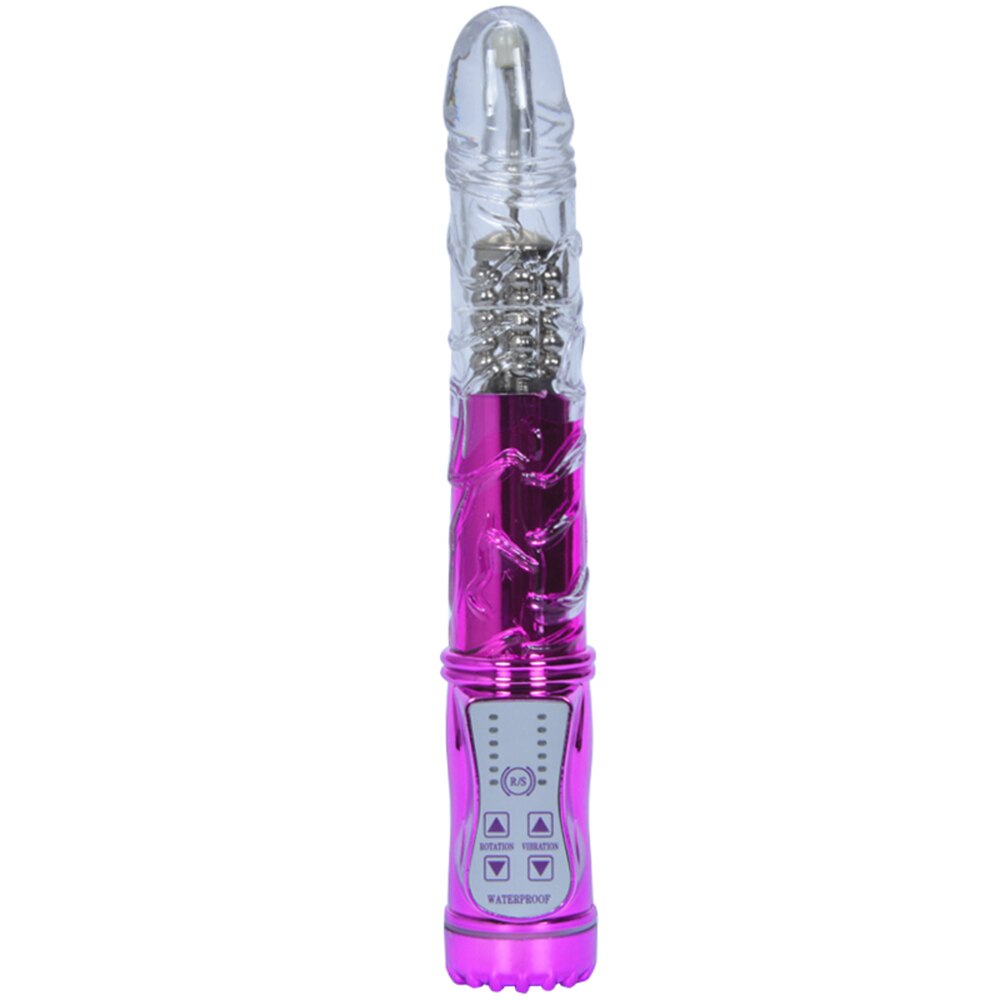 7-Frequency Vibration Female Masturbation Device, Vibrating Swing, Frequency Conversion, Black Overlord AV Rotating Bead Rod