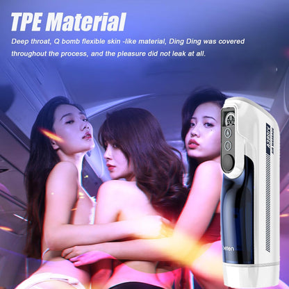 Men's Sex Toys - Automatic Male Masturbator Pussy Pump, Male Toy, Adult Pussy Stroker Toy with Thrusting & Sucking Vibrating Modes, Pussy Penis Suction Pump Sleeve, Electric Toys for Men's Pleasure
