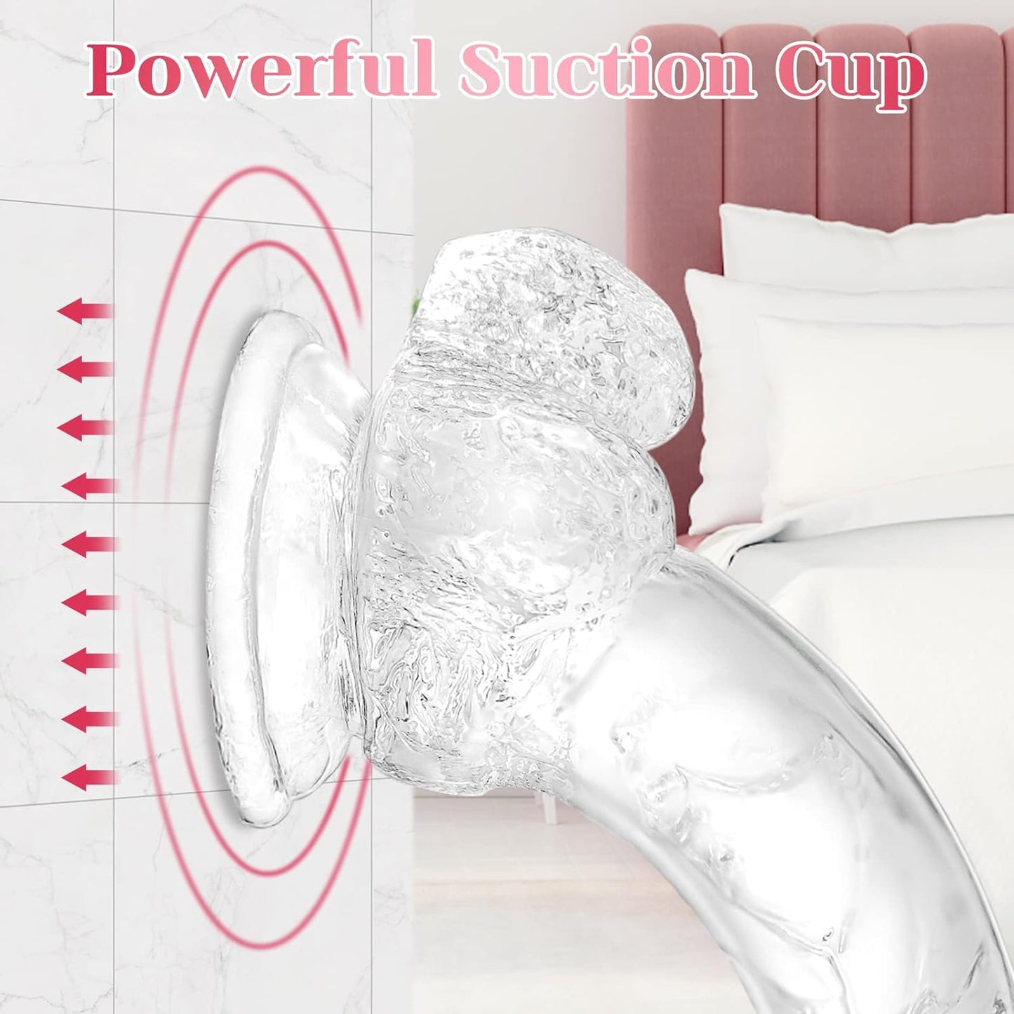 7.3-inch soft dildo. Realistic dildo. Human-safe material. With powerful suction cups. Suitable for women/men/gay. Adult toys for women or beginners.