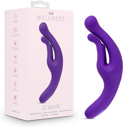 Blush Wellness Dual Sense - Innovative Touch-Sensitive Ultra Soft Silicone Massage Wand - Targets Sore Muscles - 10 Powerful Rumbly Vibration Functions On Both Ends of Massager - IPX7 Waterproof