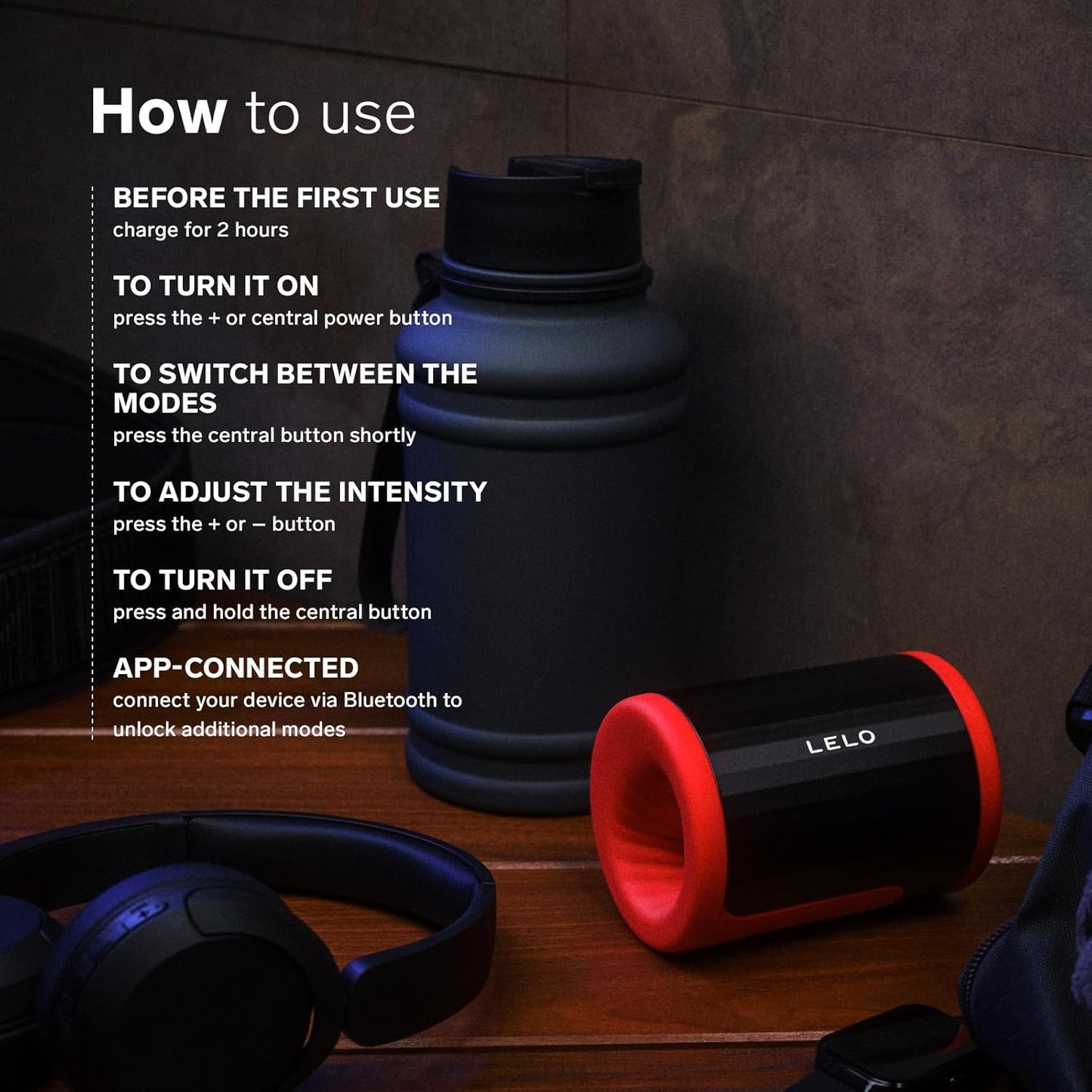 LELO F2S Stamina Trainer & Stroker with 14 Pleasure Settings. App and AI Mode. Male Masturbator Sex Toy for Men. Male Sex Toy. Hands Free Masturbator. Penis Pump. Blowjob Adult Toys Vibrator. Red