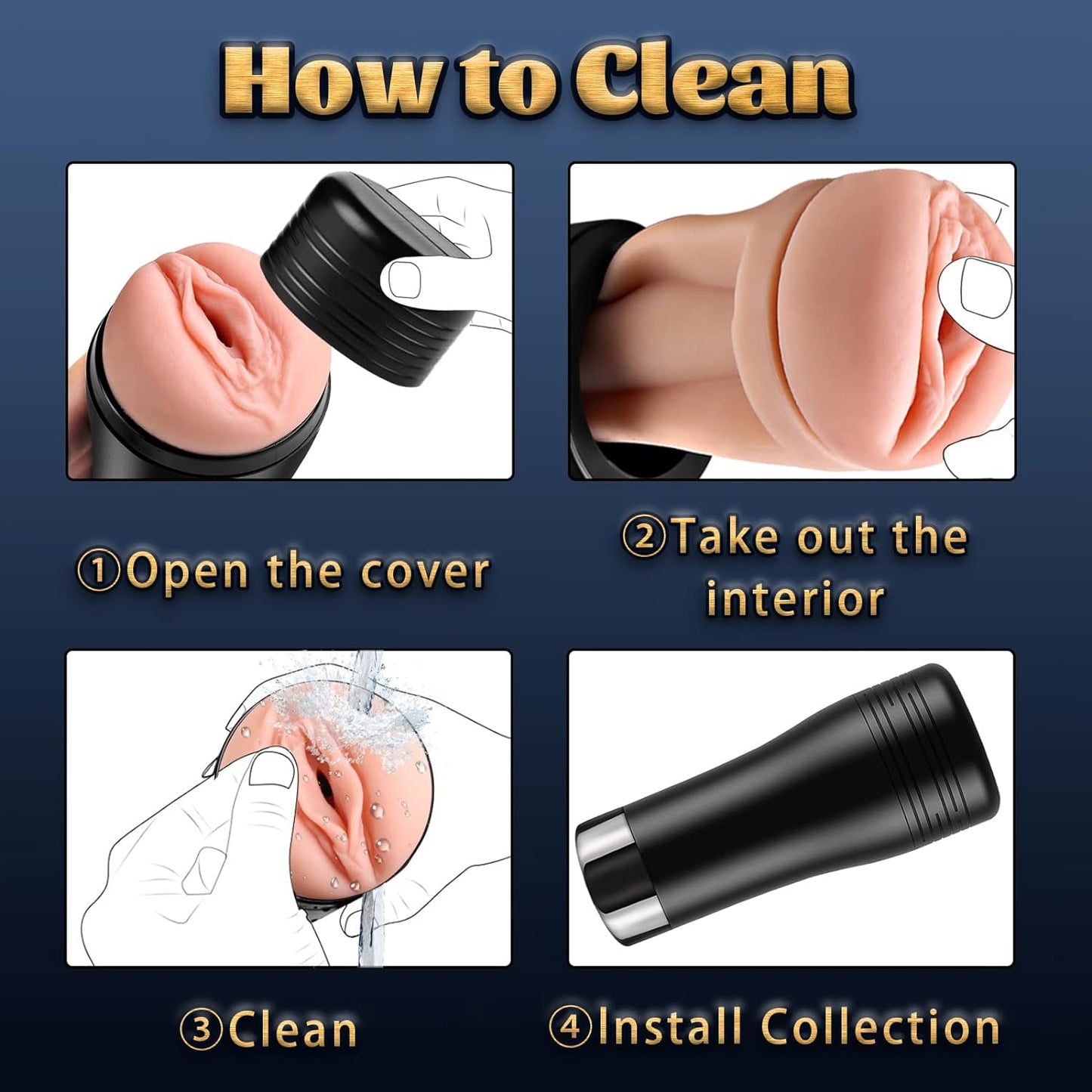 Male Masturbator Sucking Toys Cup, Tight Vagina Tunnel Oral Sex Toys. Pocket Pussy for Men, Blow-Job Sex Machine. Male Masturbator Stroker, 3D Realistic Textured Vagina Toys. Adult Sex Toys for Men