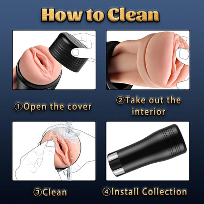 Male Masturbator Sucking Toys Cup, Tight Vagina Tunnel Oral Sex Toys. Pocket Pussy for Men, Blow-Job Sex Machine. Male Masturbator Stroker, 3D Realistic Textured Vagina Toys. Adult Sex Toys for Men