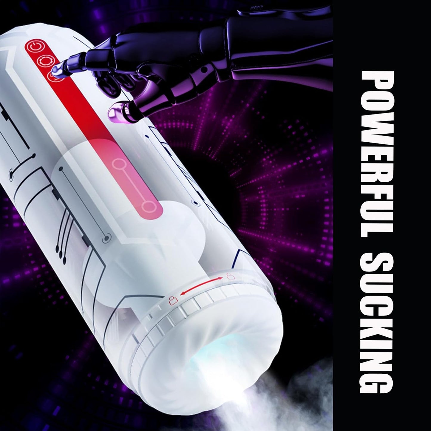 Auto Stroker Toy Male Vibrating Sucking Automatic Male Masturbator Men's Pocket Pussy Adult Sex Toys for Men Adult Toys for Men Man Masturbation Cup Hands Free Pocket Pussy Stroker with Vibrating