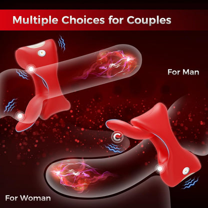 Vibrating Cock Ring Sex Toys for Men. Penis Ring Tongue Design with 9 Vibration Modes. Adult Toys Vibrator with App Control. Male Couples Sex Toys Clitoral Vibrator. Adult Sex Toys & Games for Couples