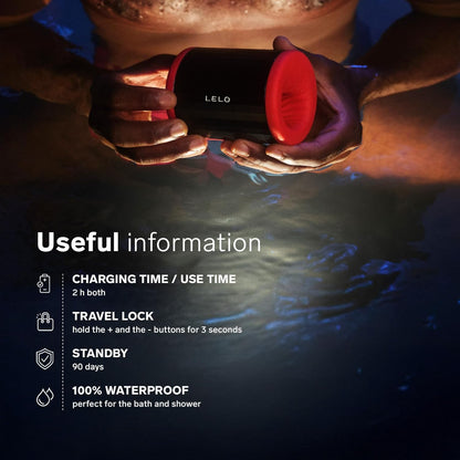 LELO F2S Stamina Trainer & Stroker with 14 Pleasure Settings. App and AI Mode. Male Masturbator Sex Toy for Men. Male Sex Toy. Hands Free Masturbator. Penis Pump. Blowjob Adult Toys Vibrator. Red