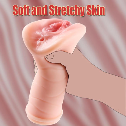Pocket Pussy Lifelike Textured Vagina Masturbating Sex Toy for Men Realistic Adult Textured Male Masturbation Mini Torso Love Pussies Stroker