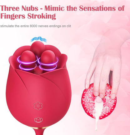 Sex Toys Rose Dildo Vibrator - Rose Sex Toy Thrusting Dildos. Fondling Vibrators Adult Toys. Female Vibrator Clitoris Stimulator. Couples Sexual Pleasure Stimulation Device. Vibrating Dildos