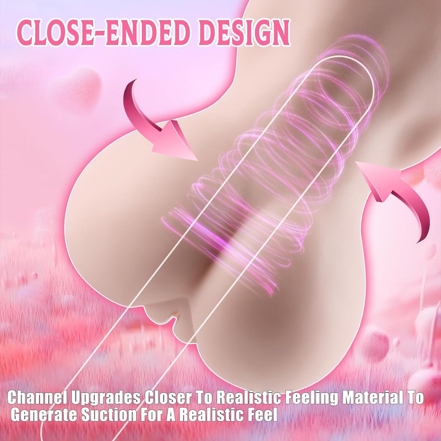Flexibility Pocket Pussy Lifelike 3D Textured Vagina Masturbating Sex Toy for Men Realistic Loli Girl Textured Man Masturbation Adult Mini Torso Love Doll Pussies Stroker for Pleasure