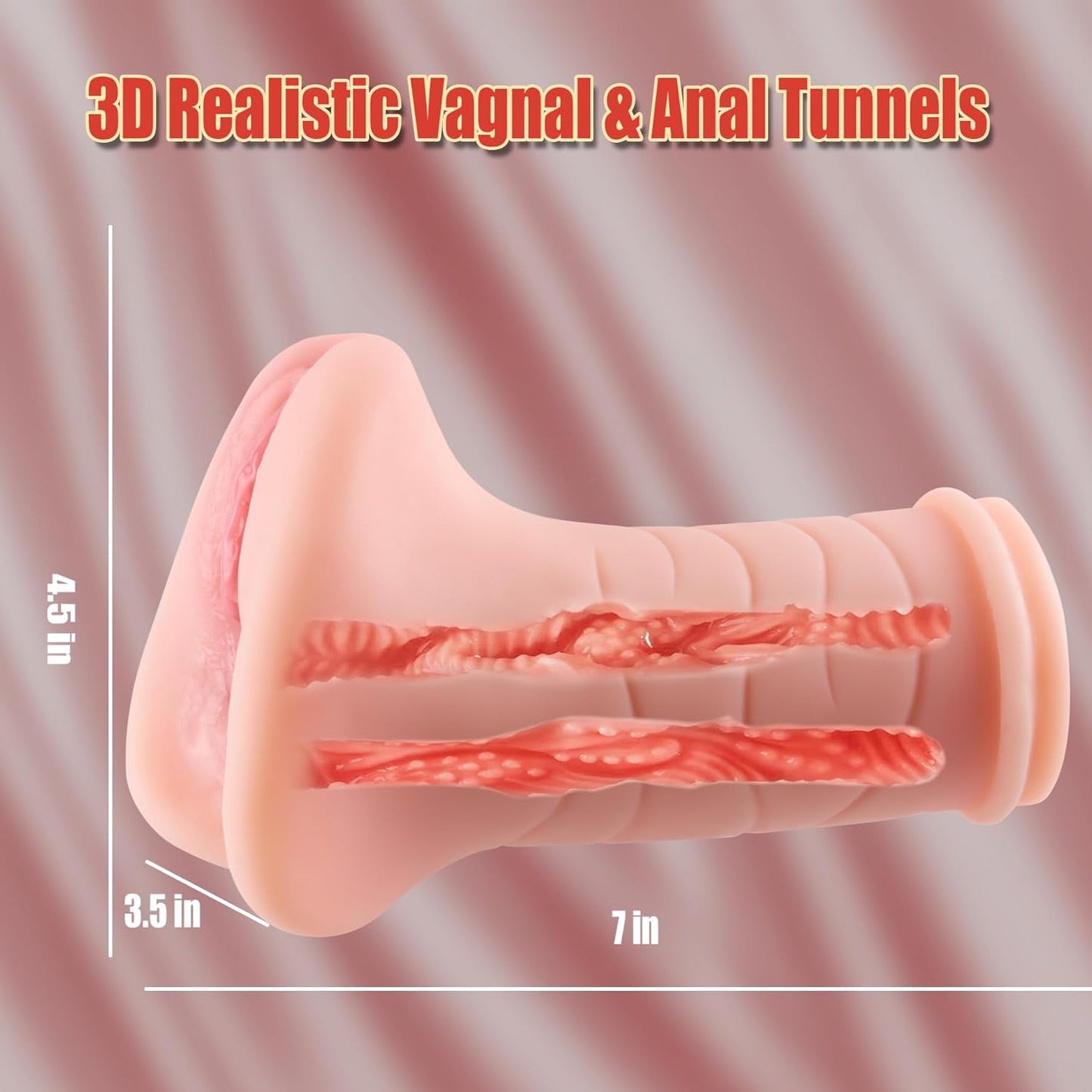 Pocket Pussy Lifelike Textured Vagina Masturbating Sex Toy for Men Realistic Adult Textured Male Masturbation Mini Torso Love Pussies Stroker