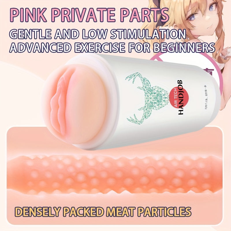 Male Masturbators - Waterproof. Latex-Free TPE. Manual Pocket Pussy With 3 Realistic Textures For Enhanced Pleasure. Male Masturbation Toys Sex Toy For Men Masturbating.