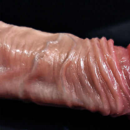 8.5-inch Lifelike Penis for Women, Retractible Foreskin Dildo, Suction Cup Dildos, Female Masturbator, Big Dick, Adult Anal Sex Toy Shop