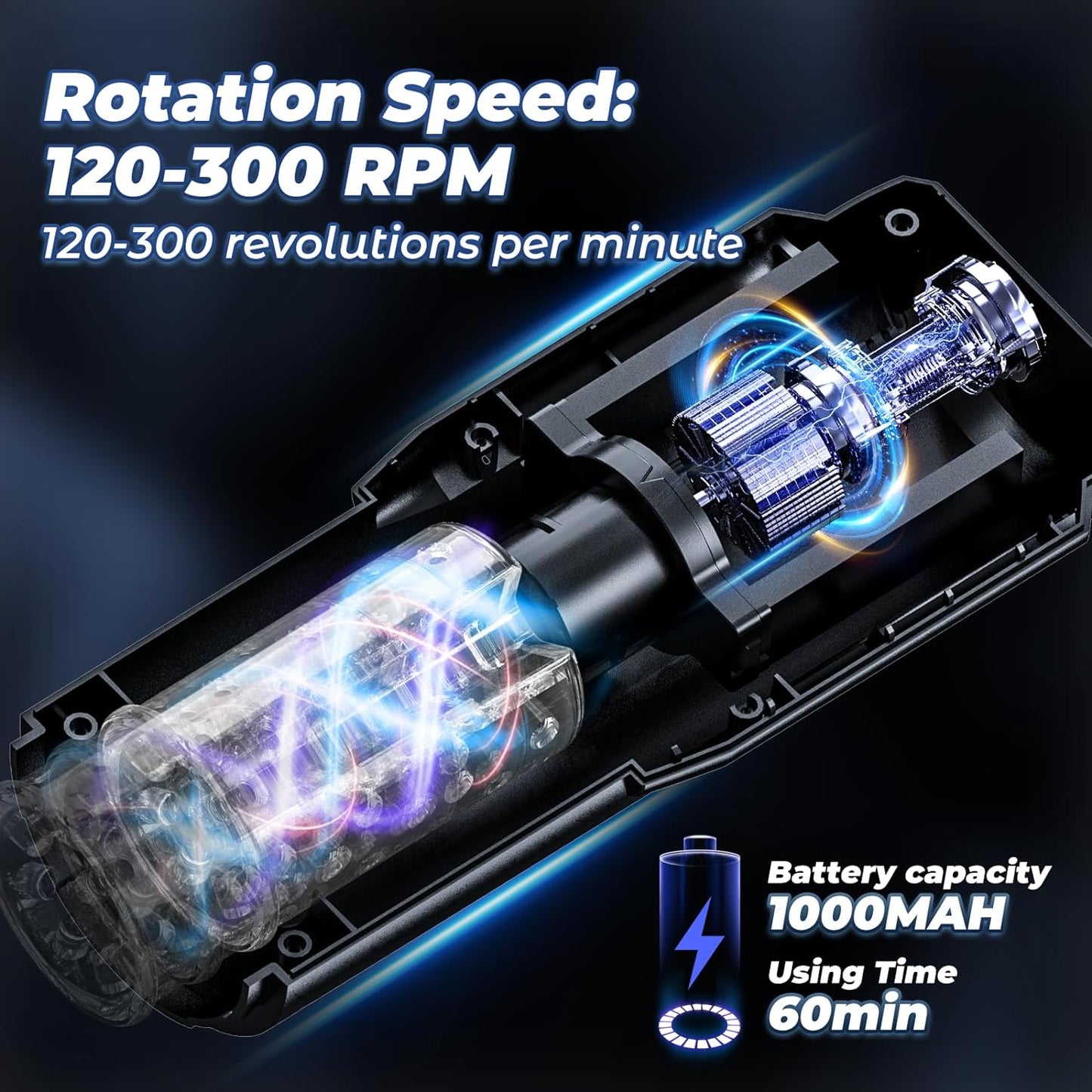 Sex Toy Male Masturbators Cup: Automatic Adult Toys with Rotating & Thrusting Hand-Free Pocket Pussy Stroker with Realistic Silicone Sleeve - Erotic Penis Games for Men Electric Men Blowjob Machine