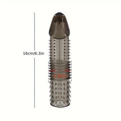 Men's Crystal Adult Sex Toy Penis Cover Sleeve Penis Extender Reusable Delay Ejaculation Add More Fun And Excitement For Men Women Couples