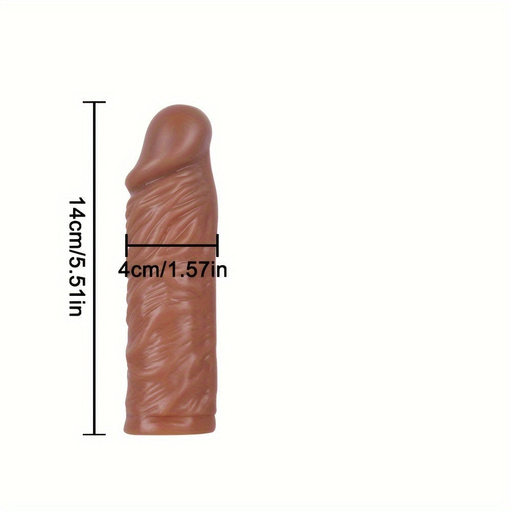 Realistic Textured TPE Male Dildo with Suction Cup - Hand Washable