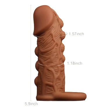 Penis Ring Enlargement Condom Cock Extender Ejaculation Delay Toy Soft Silicone Sleeve Adult 18 Sex Product For Men Gay